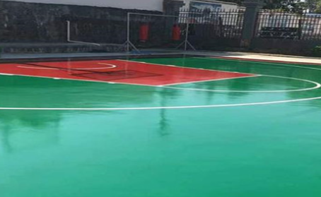 密云篮球场翻新地面
